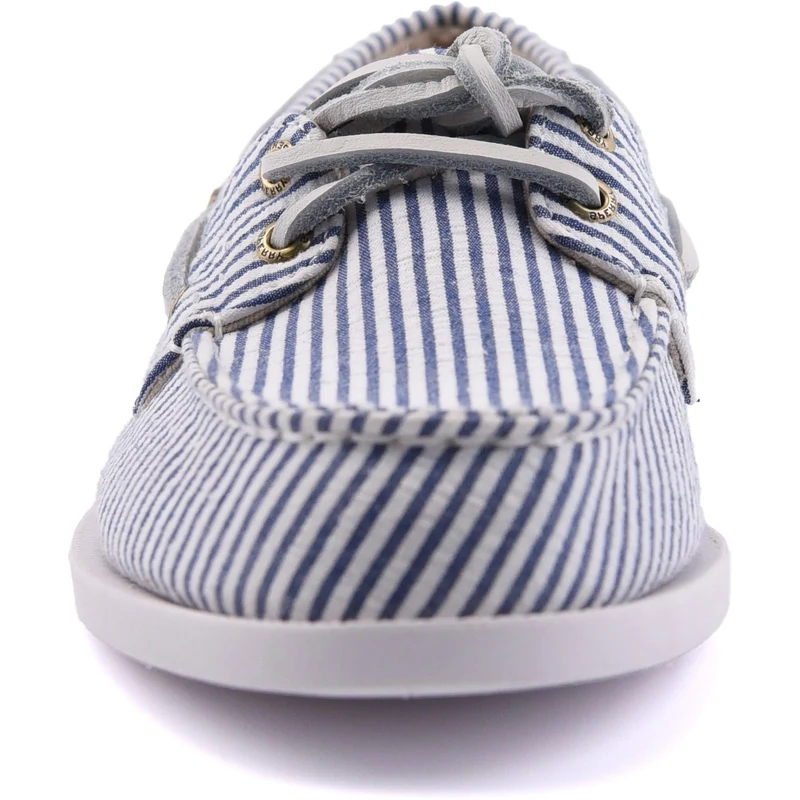 Sperry Authentischer Damen-Bootsschuh mit 2 Ösen | Marineblau/Weiß