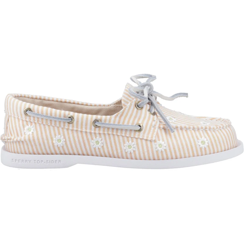 Sperry Authentischer Damen-Bootsschuh mit 2 Ösen | Seersucker