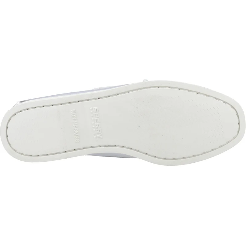 Sperry Authentischer originaler Damen-Bootsschuh mit 2 Ösen | Silber