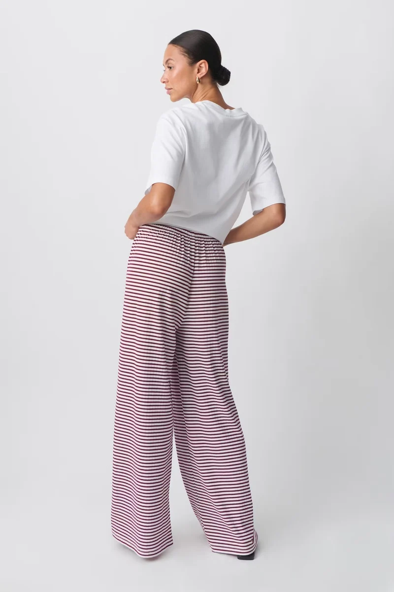 Daniela | Damen Frühlings-Gestreifte Relaxed-Hose
