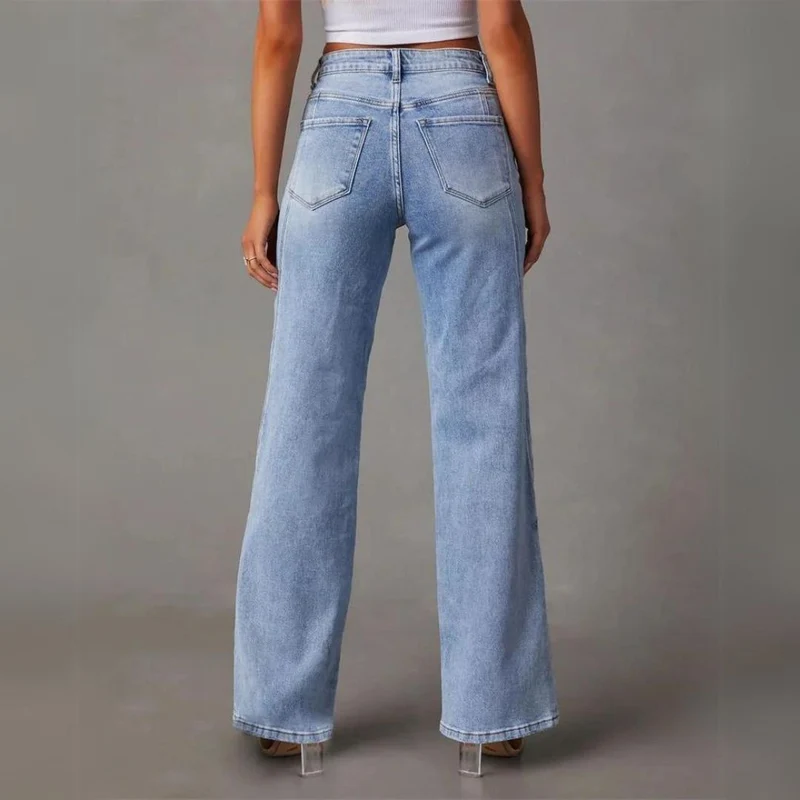 Carmen | Damen High-Rise Denim Jeans mit Weiten Beinen