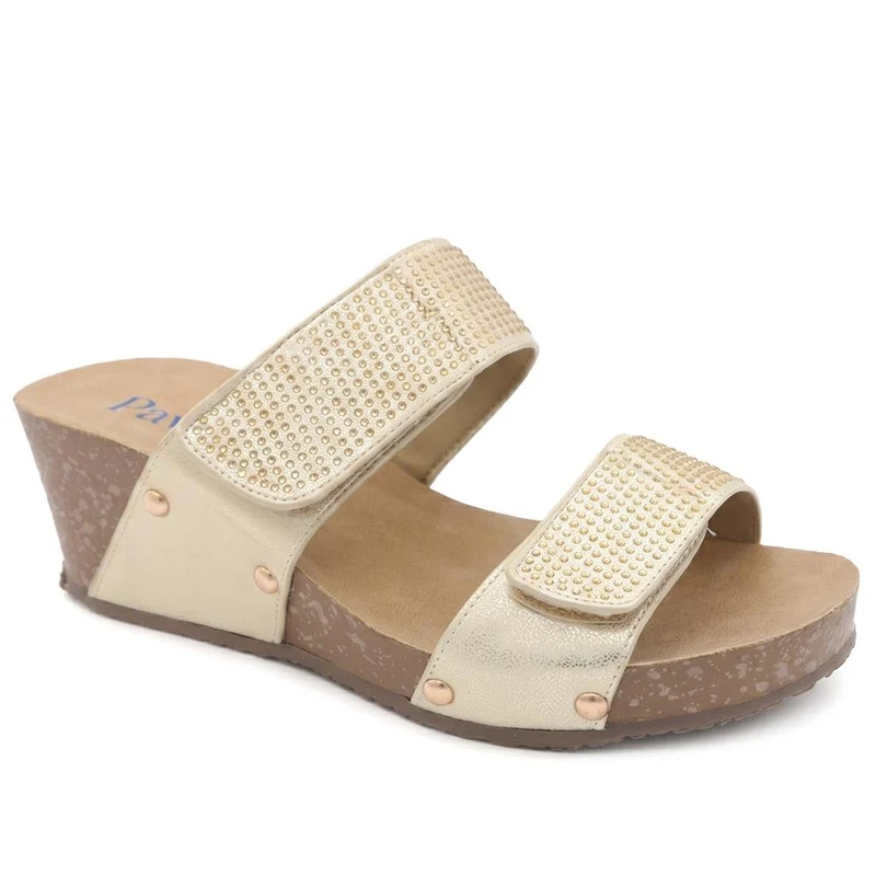 Dual Adjustable Fasten Wedge Sandals - BAIZH43046 / 329 347