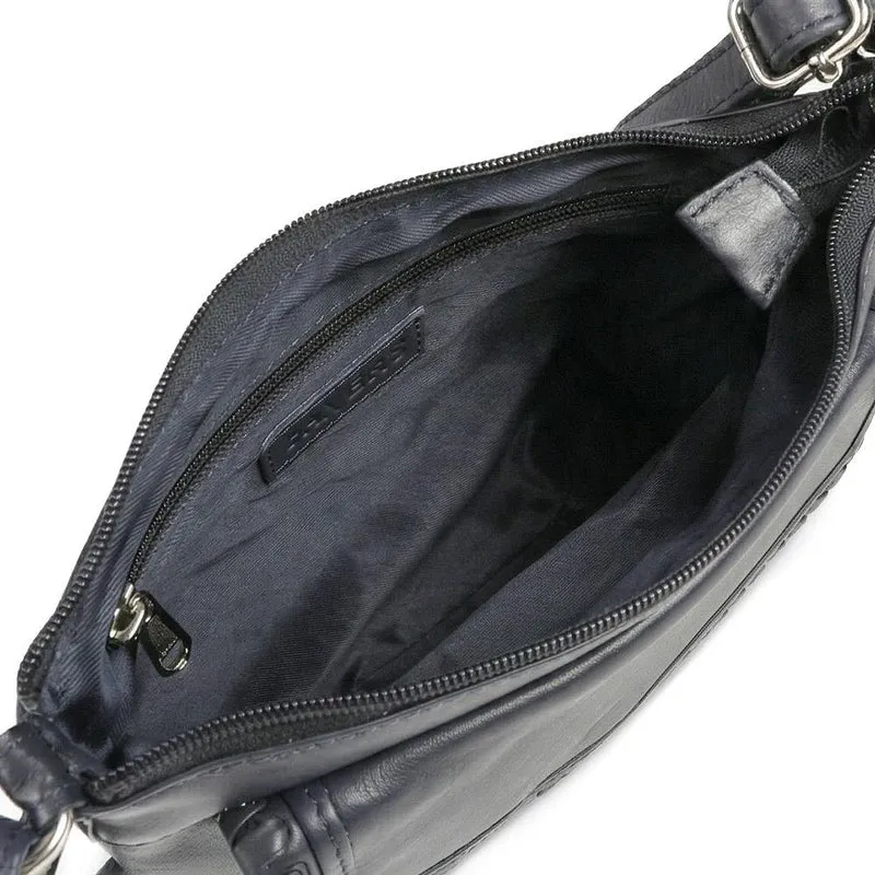 Adjustable Leather Cross Body Bag - JWNBG42000 / 328 629 - Navy