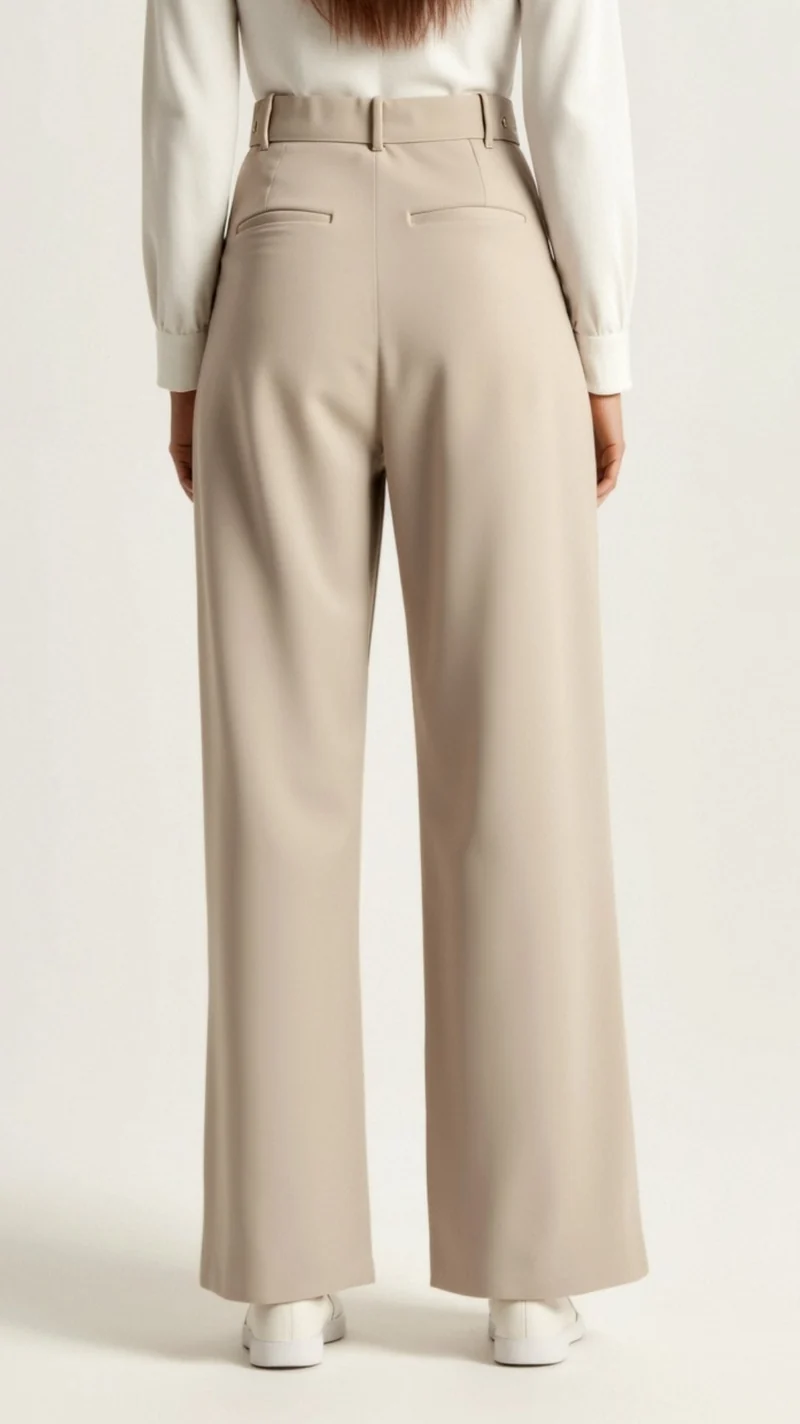 Gabriela | Damen Frühjahrs Hochtaillierte Weite Hose