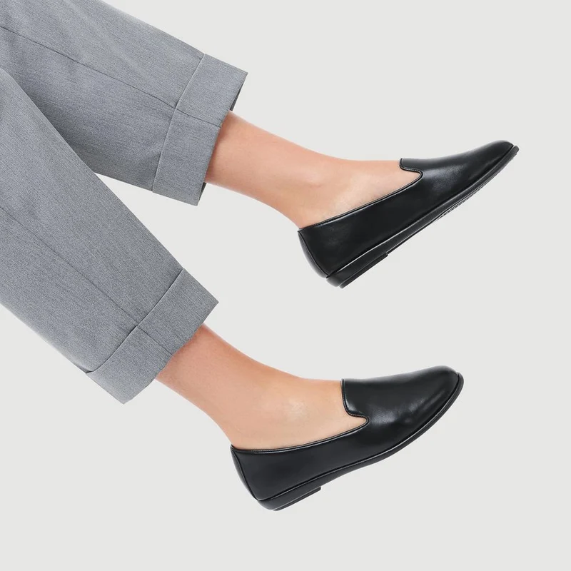 Flat-Soled Casual Slip-On Shoes - UPSKY42000 / 327 913 - Black