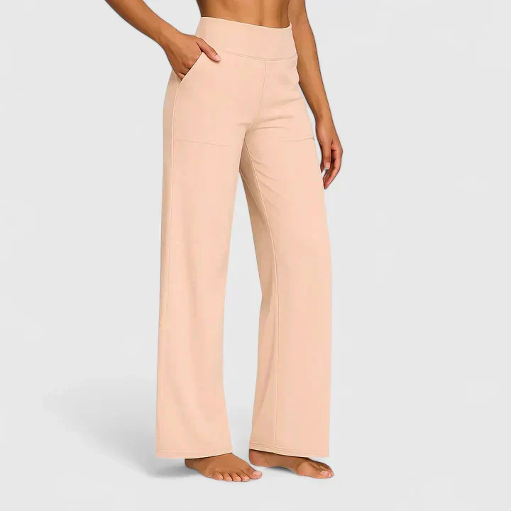 Nadine | Damen Weite Lounge-Hose mit Stretchbund