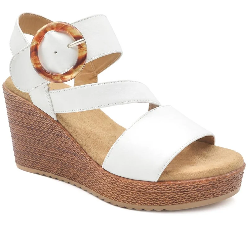 Fashionable Woven Wedge Heel Sandals - WBINS43050 / 329 120
