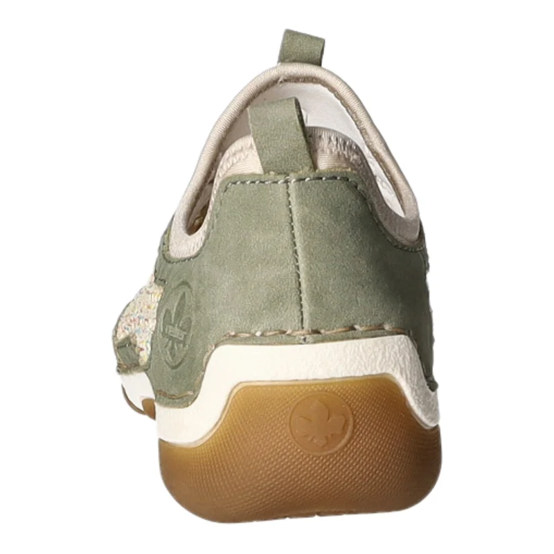 Rieker Slipper/Kletthalbschuh luftdurchlässig (durchbrochenes/geflochtenes Obermaterial)