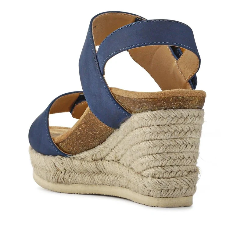 Wedge-Heeled Espadrilles - BELWBINS41056 / 327 236 - Navy