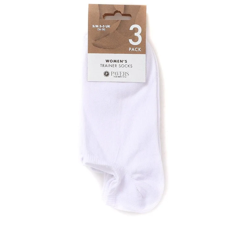 3-Pack No-Show Ankle Socks - ASENA37001 / 324 030 - White