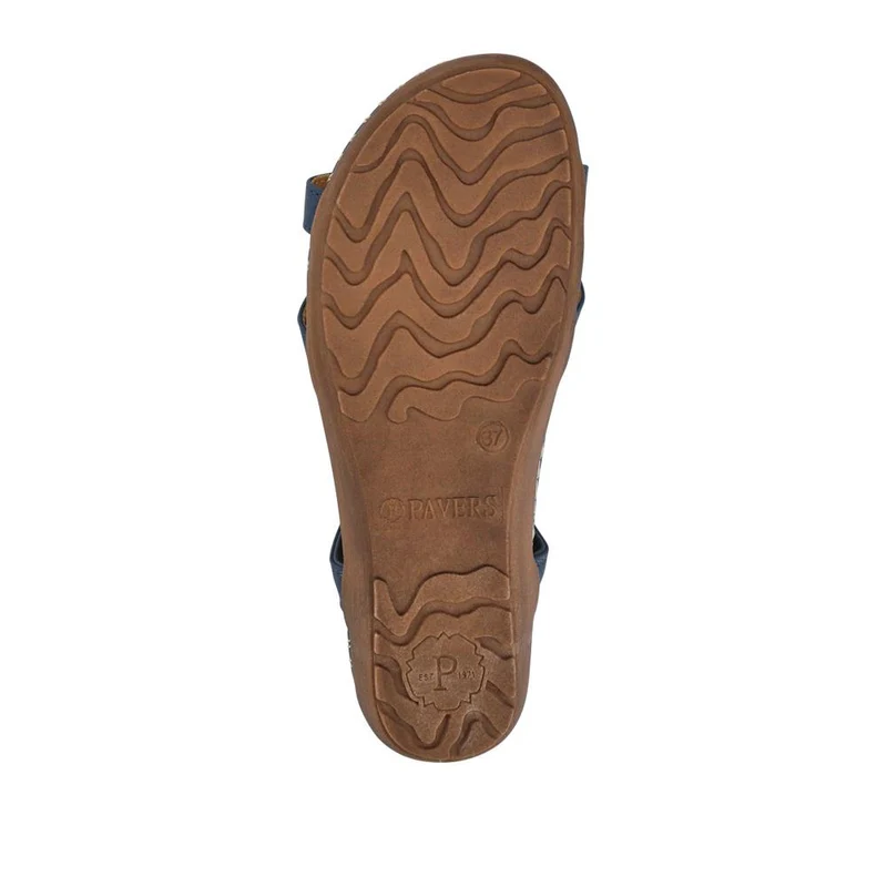 Lightweight Wedge Heel Mules - BAIZH41006 / 327 081 - Navy
