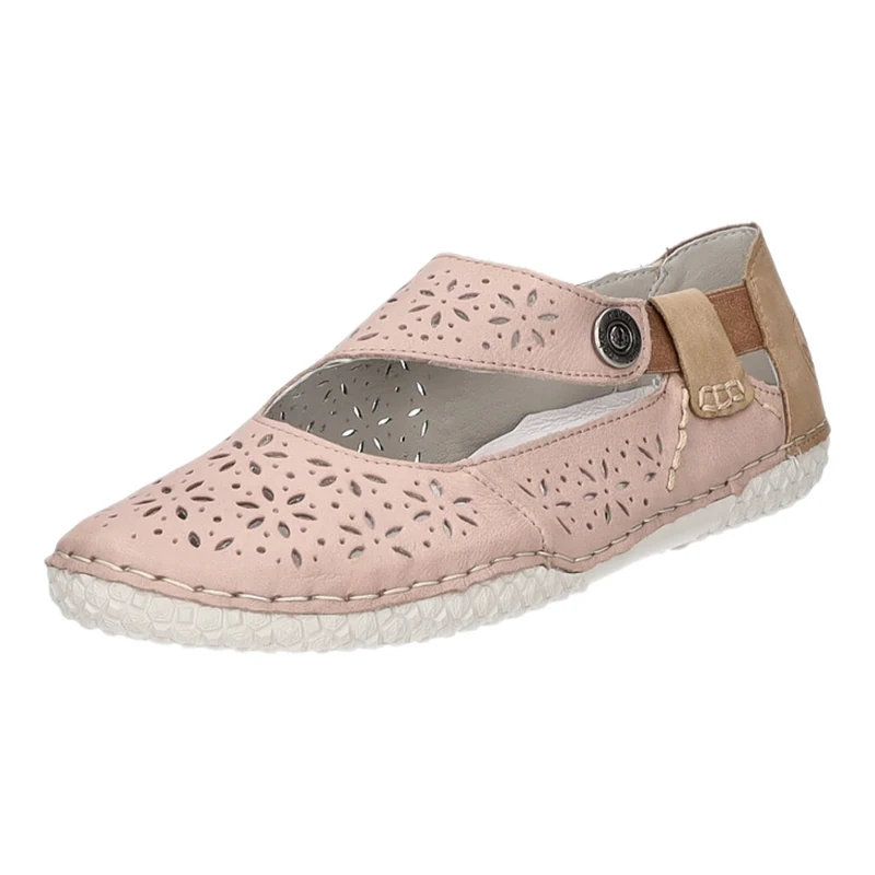Rieker Slipper/Kletthalbschuh luftdurchlässig (durchbrochenes/geflochtenes Obermaterial)