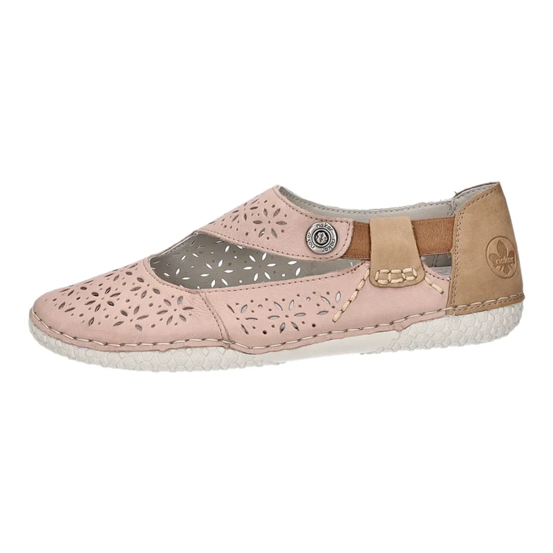 Rieker Slipper/Kletthalbschuh luftdurchlässig (durchbrochenes/geflochtenes Obermaterial)
