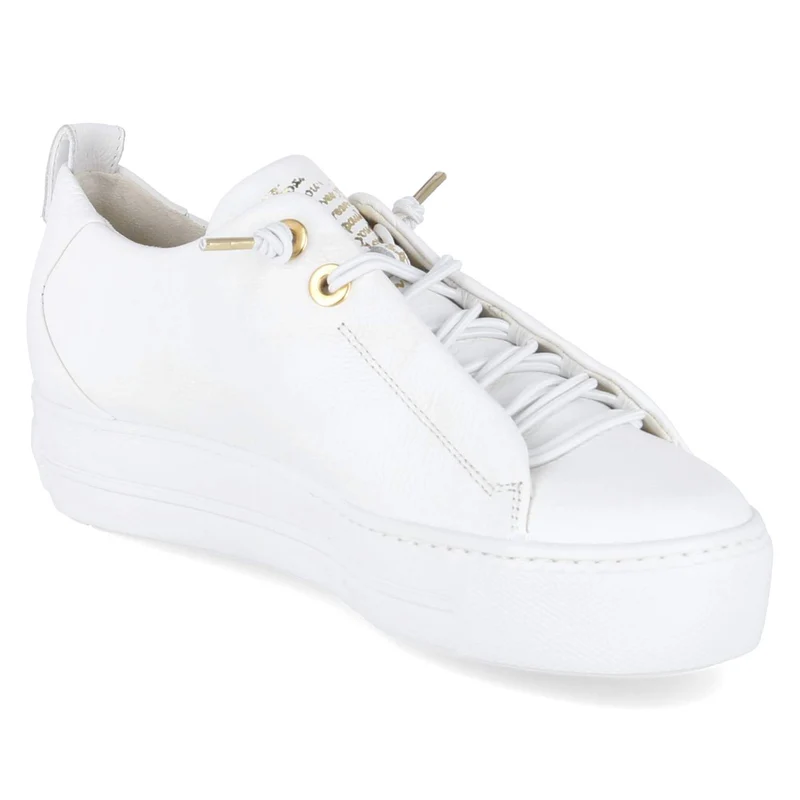 Plateau-Sneaker Weiß