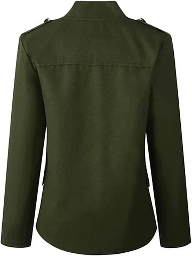 Bettina | Damen Lässige Kurze Jacke mit Knopfleiste vorne