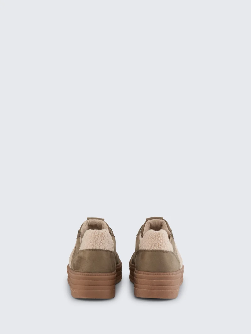 Tom Tailor Damen-Plateausneaker mit Futter | Khaki