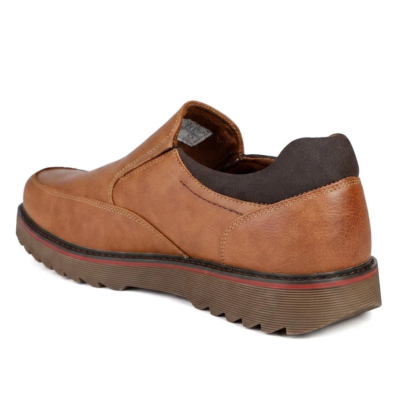 Wide Fit Smart Casual Moccasins - XINGH44006 / 330 040 - Tan