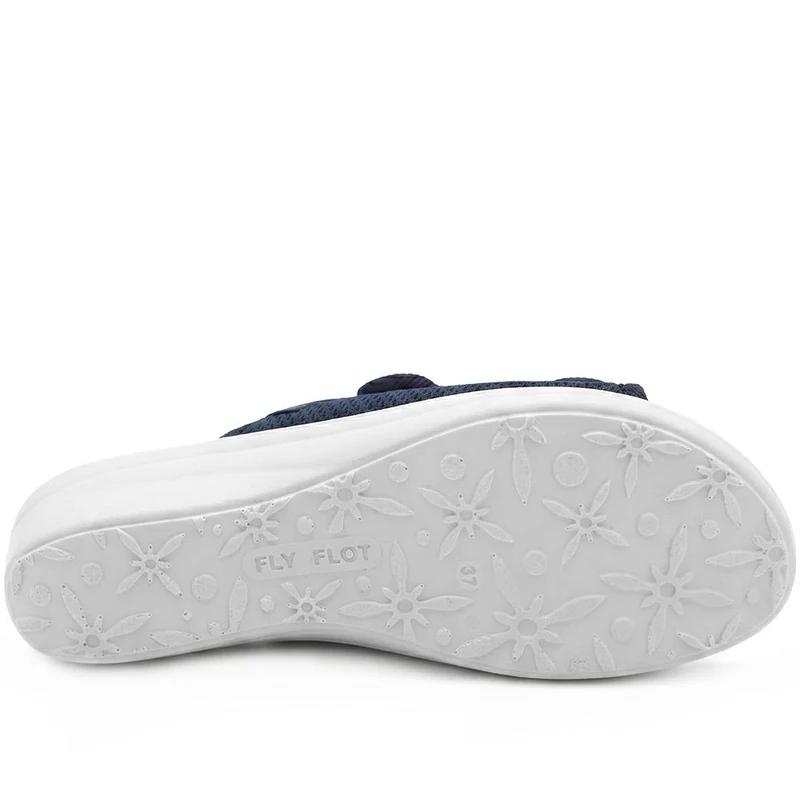 Fly Flot Dual Adjustable Strap Mule Sandals - FLY43015 / 328 650 - Navy