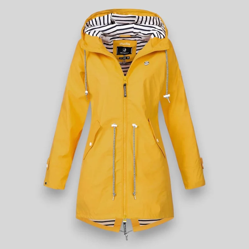 Lena | Damen Winterjacke mit Kapuze und Reißverschlüssen