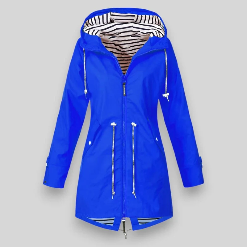 Lena | Damen Winterjacke mit Kapuze und Reißverschlüssen