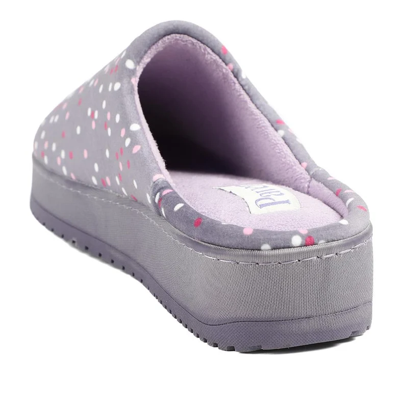 Cushioned Memory Foam Mule Slippers - QING43000 / 329 335 - Lilac Multi