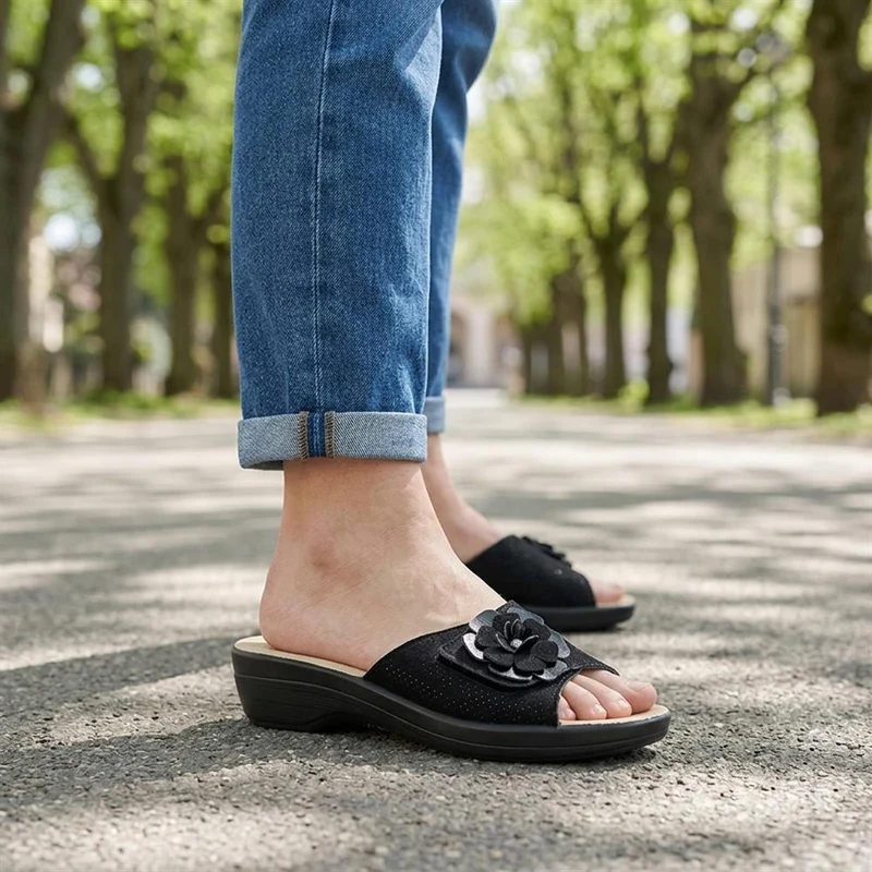 Fly Flot Mule Sandals - FLY43017 / 328 654 - Black