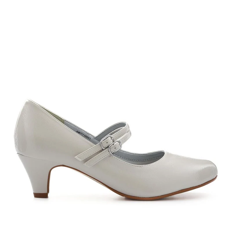 Heeled Mary Janes - AMITY39003 / 325 107 - Cream