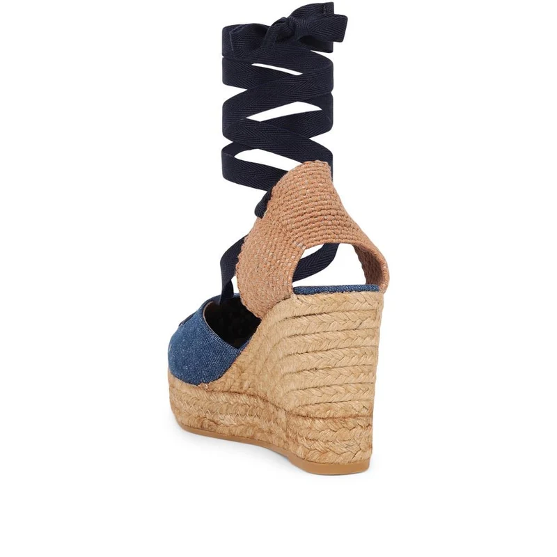 Rosabelle Lace Detail Espadrilles - ROSABELLE / 325 425 - Denim