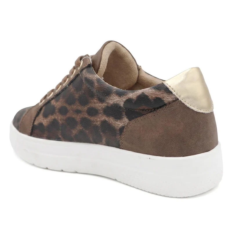 Extra Wide Chunky Trainers - ITALIA / 326 313 - Brown Leopard