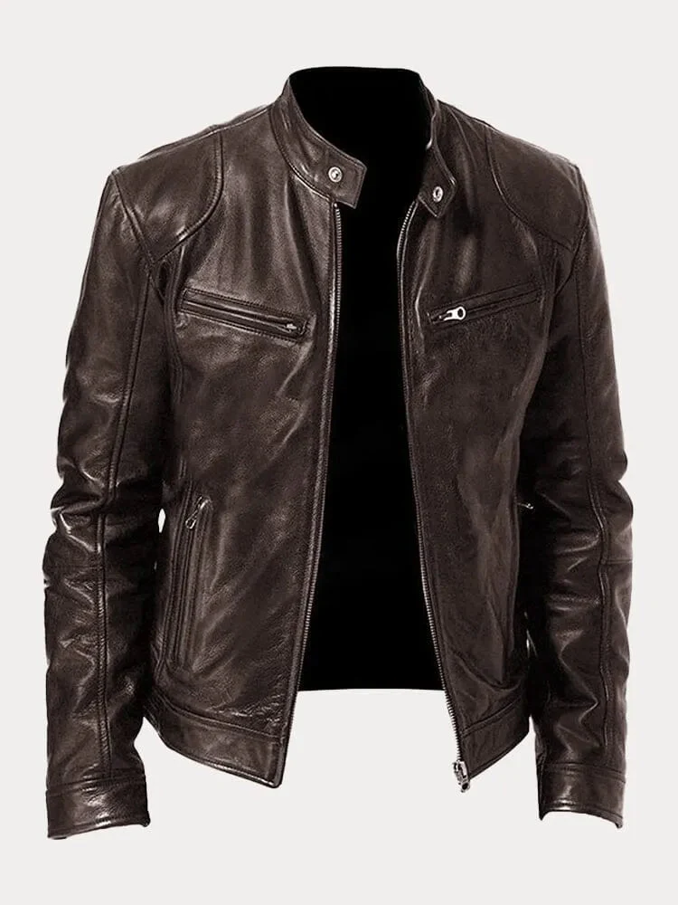 Nicole | Damen Stylische Streetwear Moto Lederjacke