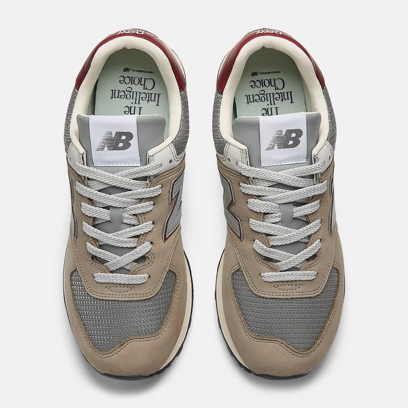 New Balance 574 Herren-Sneaker | Arid Stone / Monarch Burgundy