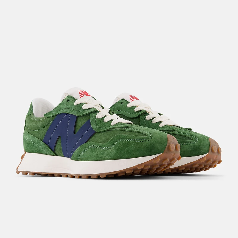 New Balance Unisex-Sneaker 327 | Dunkelalpingrün / Marineblau