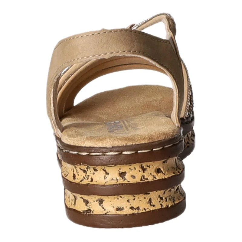 Rieker Keil Sandalette ab 30mm Sohlenhöhe