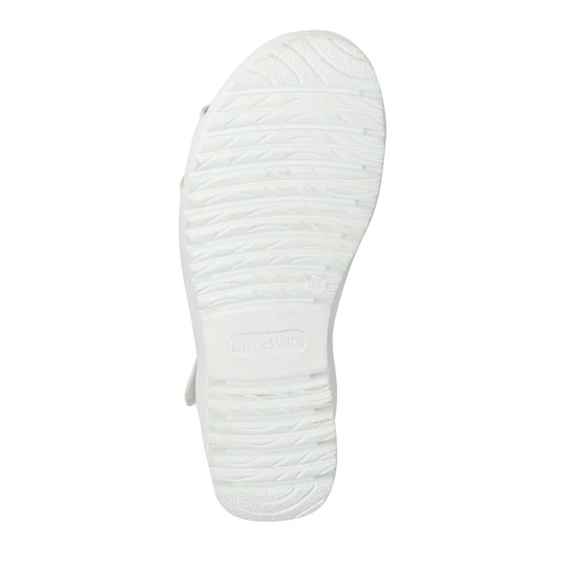 Wide Fit Strappy Sandals - WBINS41090 / 327 437 - White