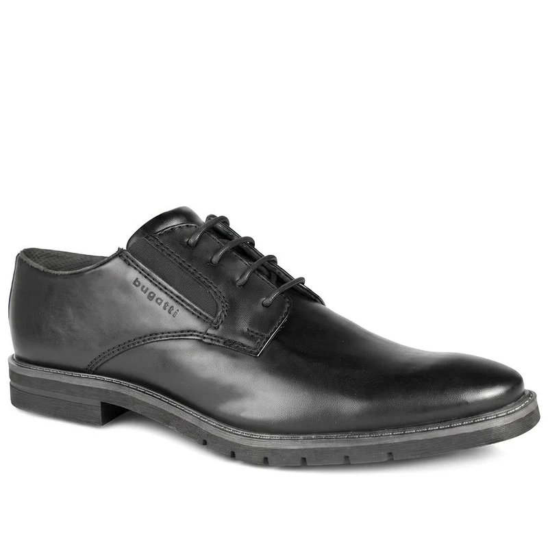 Bugatti Wide Fit Smart Lace Up Shoes - BUG44507 / 329 638 - Black