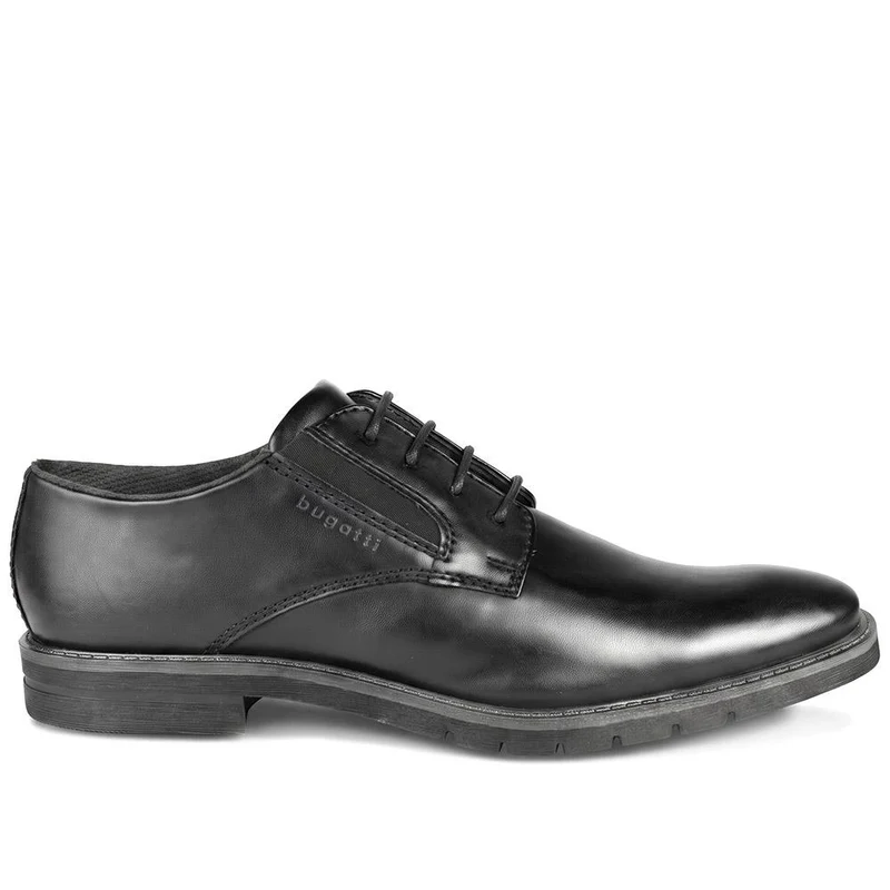 Bugatti Wide Fit Smart Lace Up Shoes - BUG44507 / 329 638 - Black