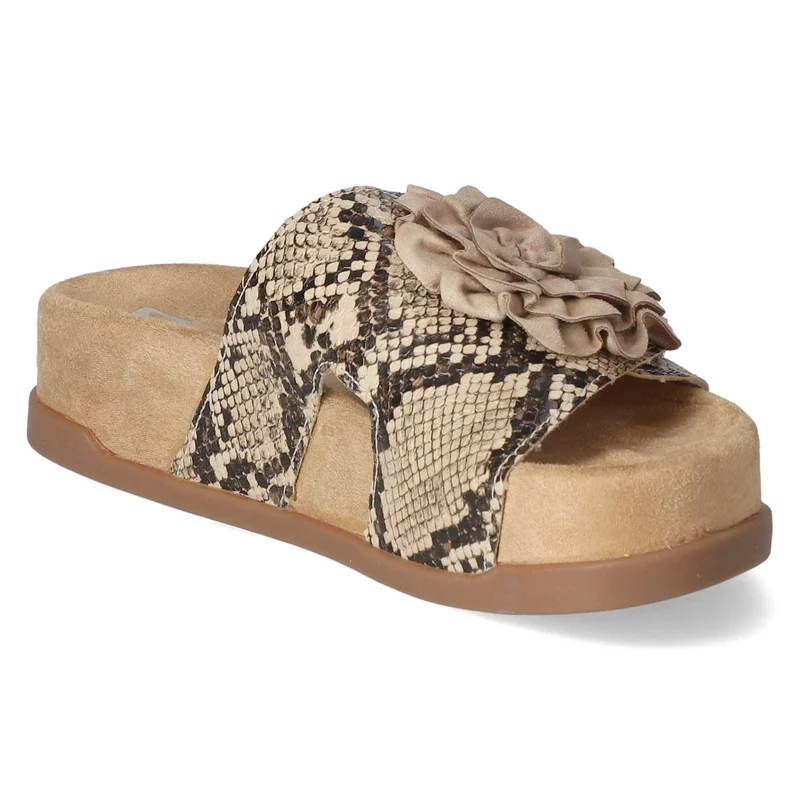 Pantoletten Beige