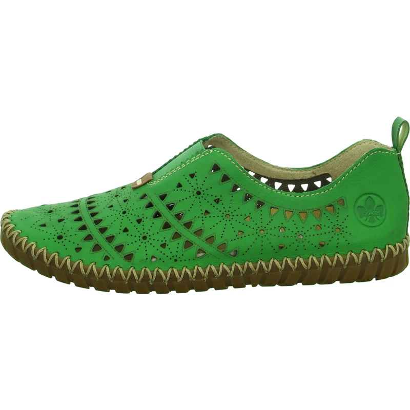 Rieker Slipper/Kletthalbschuh luftdurchlässig (durchbrochenes/geflochtenes Obermaterial)