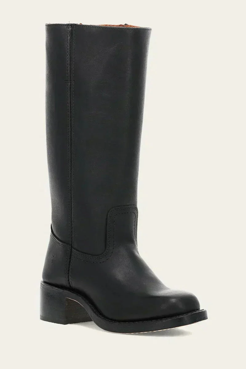 Luisa | Damen Kniehöhe Leder Stiefel Blockabsatz