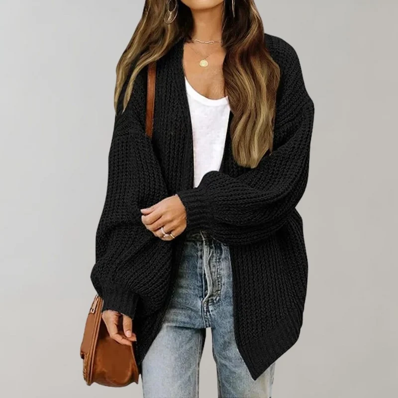 Elsa | Damen Freizeit-Strickjacke mit offener Vorderseite