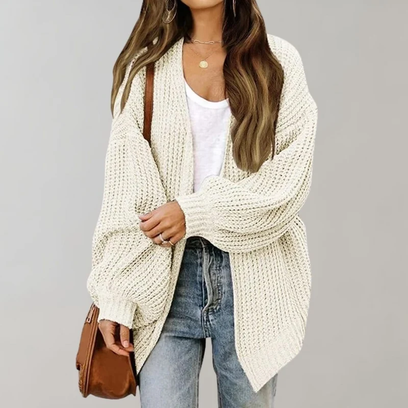 Elsa | Damen Freizeit-Strickjacke mit offener Vorderseite