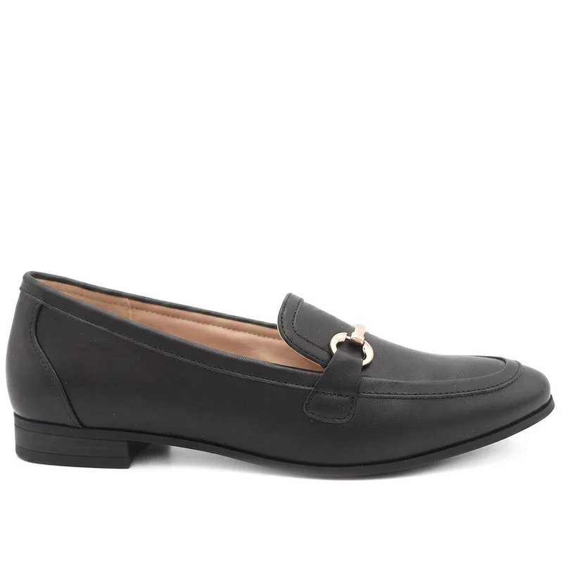 Snaffle Detail Shock Absorbing Moccasins - WOIL43028 / 329 617 - Black