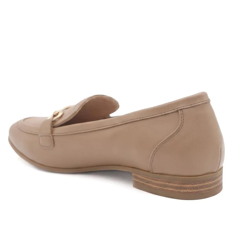 Snaffle Detail Shock Absorbing Moccasins - WOIL43028 / 329 617 - Taupe