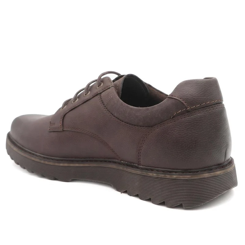 Wide Fit Smart Lace Up Shoes - XINGH44007 / 330 041 - Brown