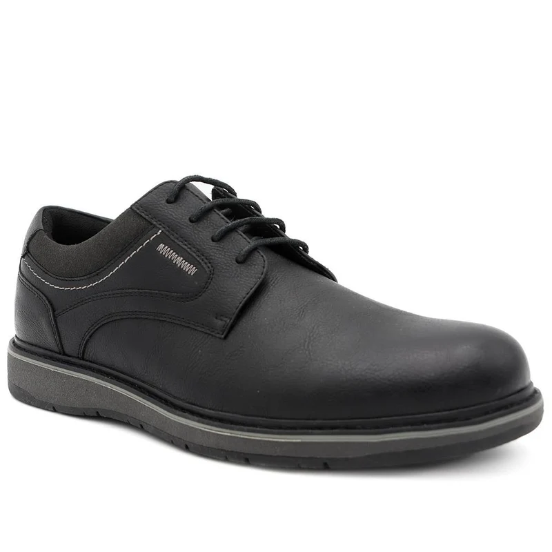 Casual Lace Up Shoes - XINGH44012 / 330 033 - Black