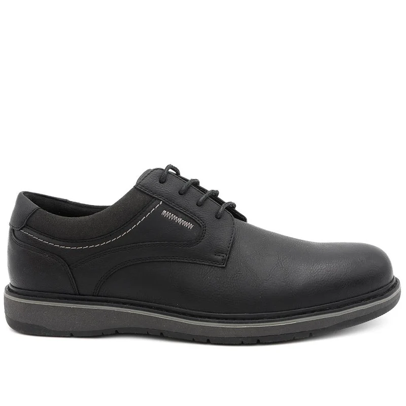 Casual Lace Up Shoes - XINGH44012 / 330 033 - Black