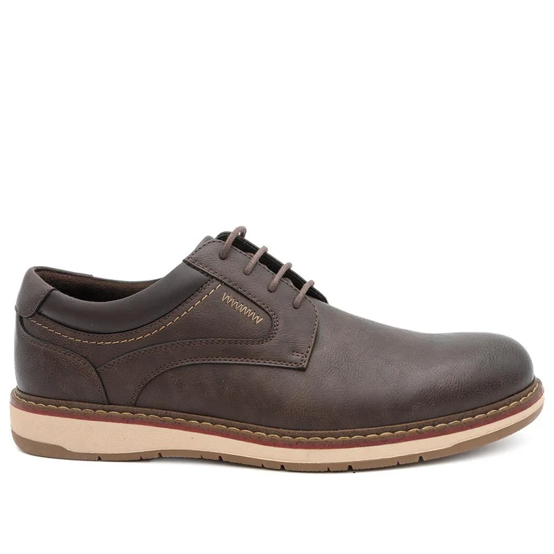 Casual Lace Up Shoes - XINGH44012 / 330 033 - Brown