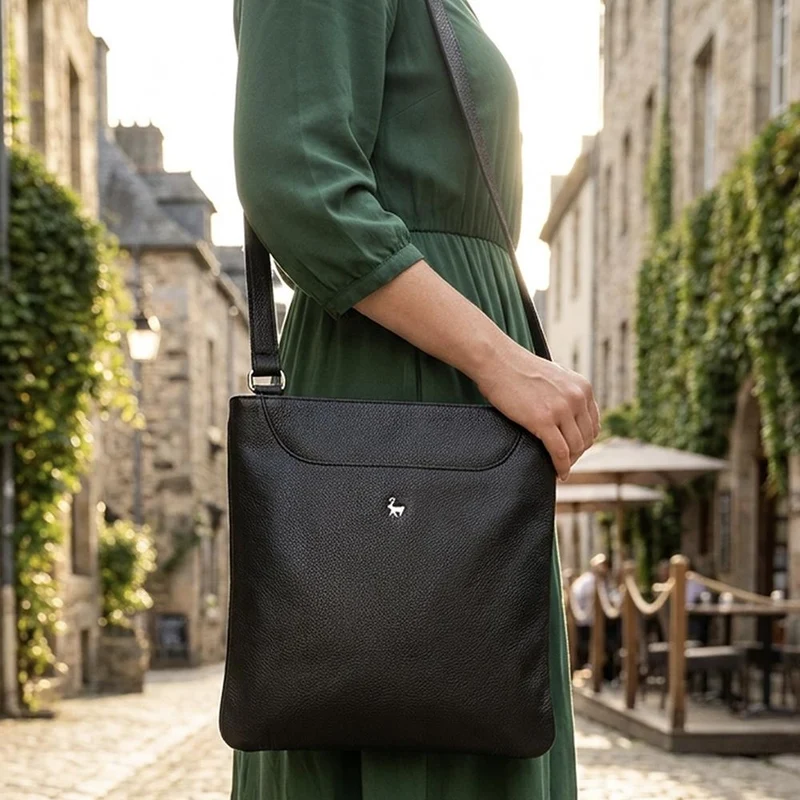 Essential Leather Crossbody Bag - LLOYD44036 / 330 478 - Black