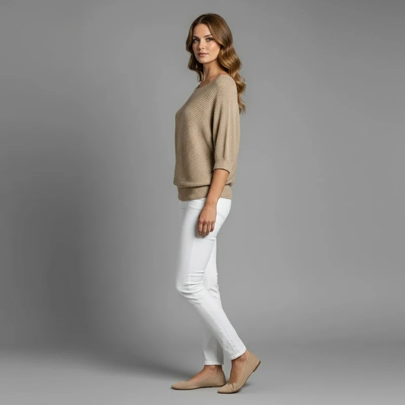 Emilia | Dame Casual Knit Top für den Frühling