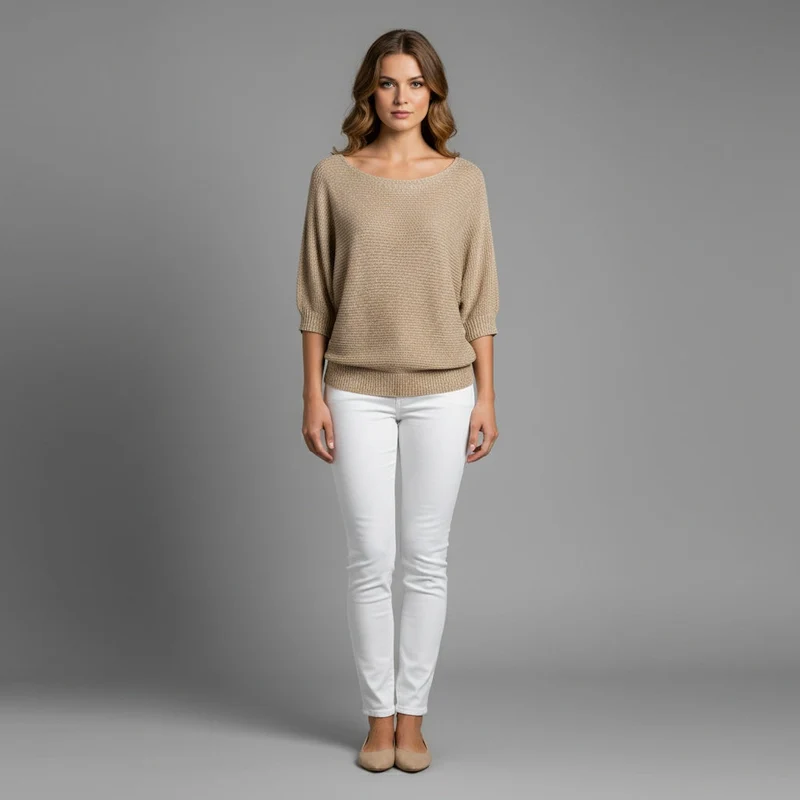Emilia | Dame Casual Knit Top für den Frühling